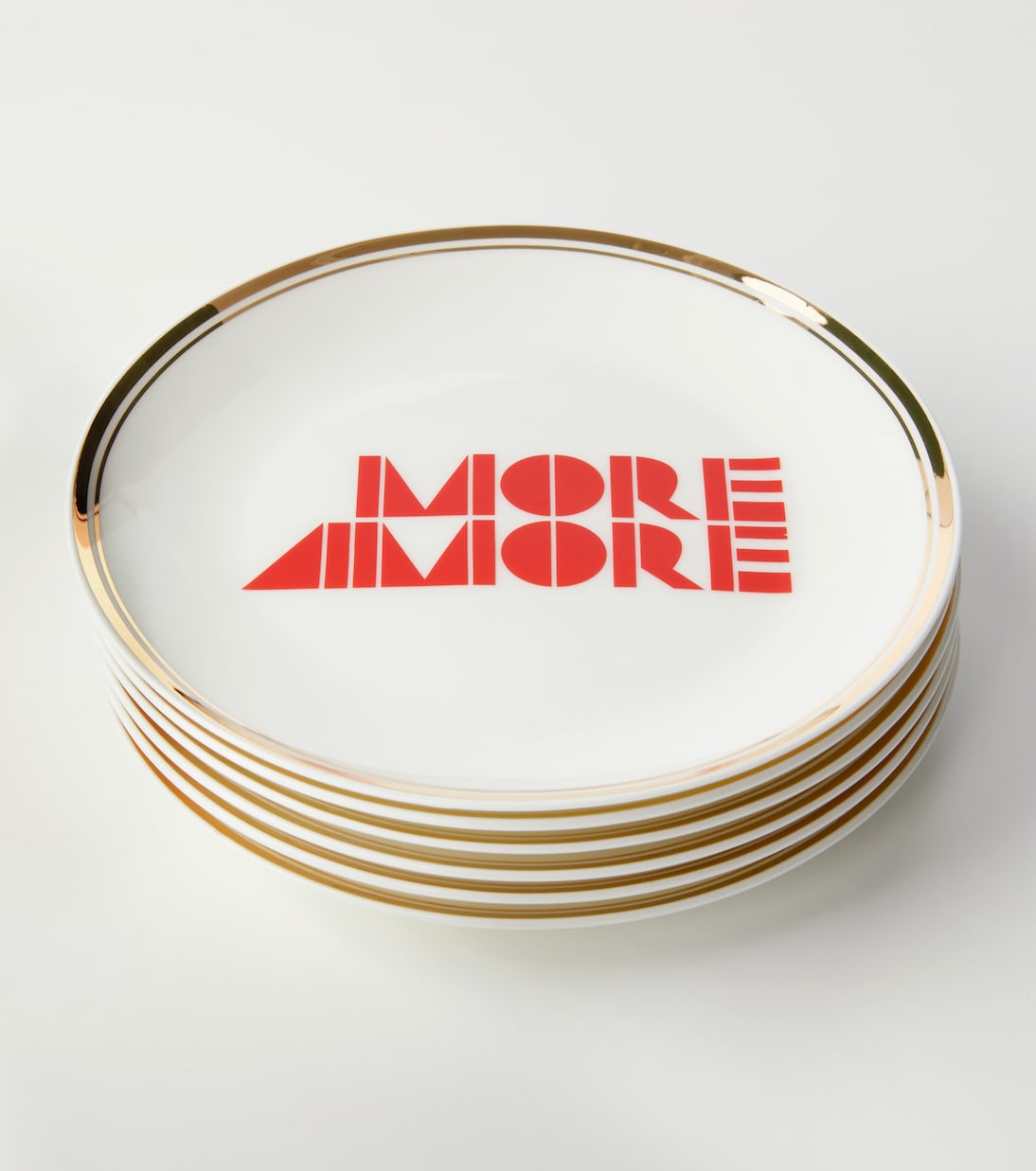 More Amore set of 6 porcelain dessert plates | Bitossi