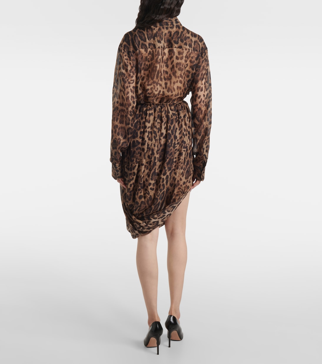 Bedruckter Midirock aus Chiffon  | Jacques Wei