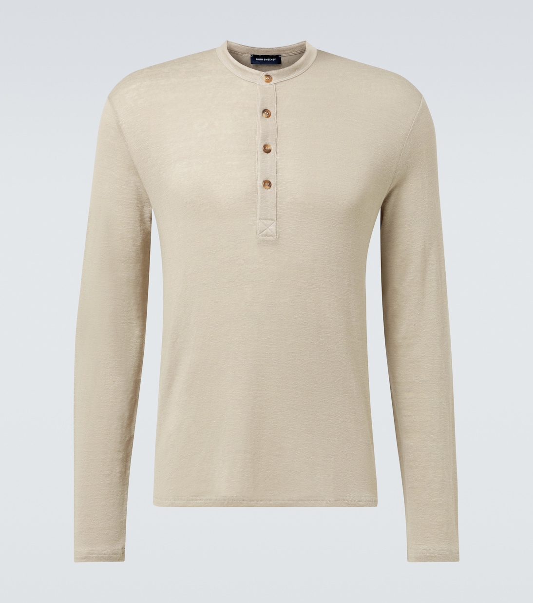 Henley-Top aus einem Leinengemisch | Thom Sweeney