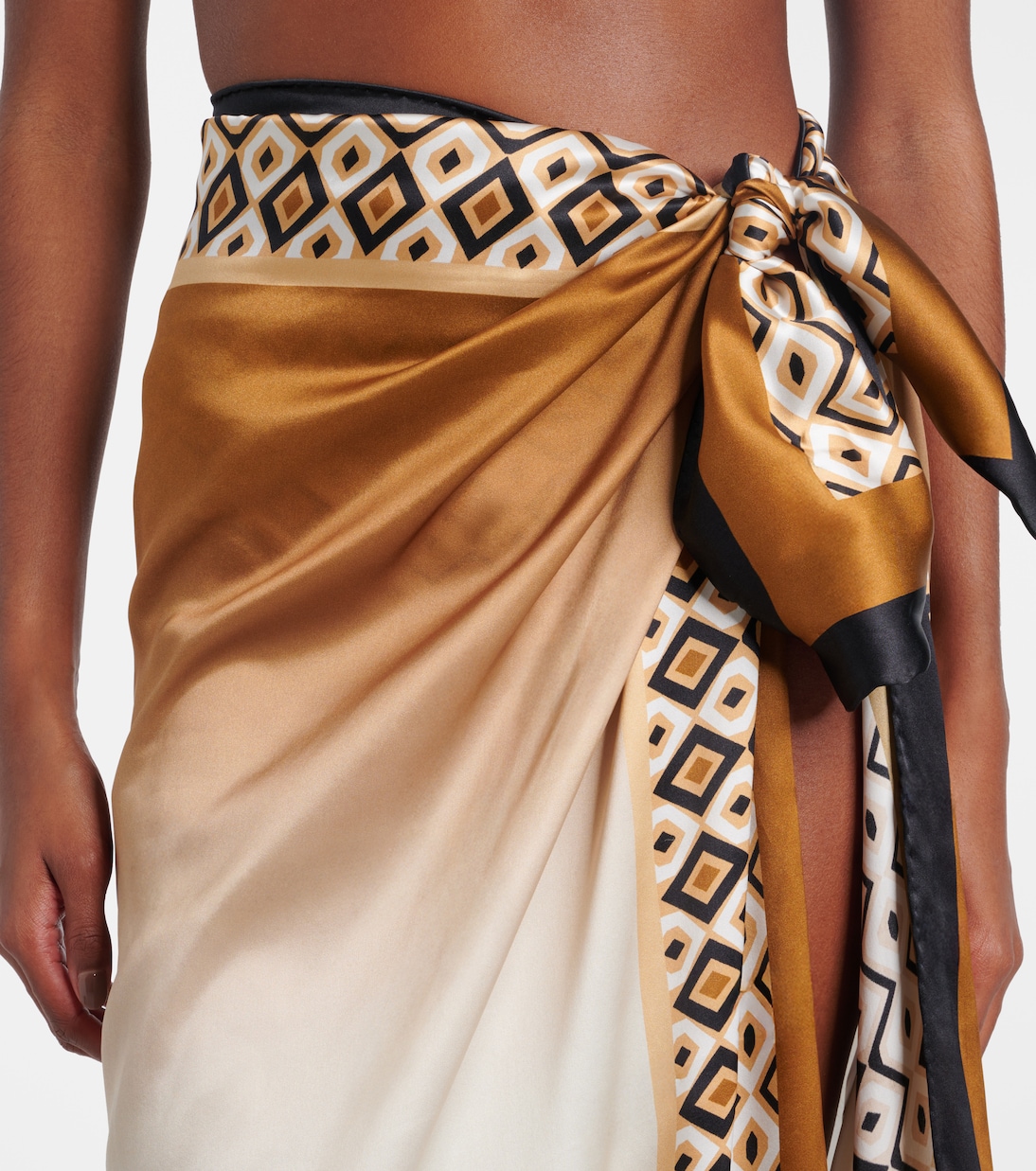 Ottico silk beach cover-up | Max Mara