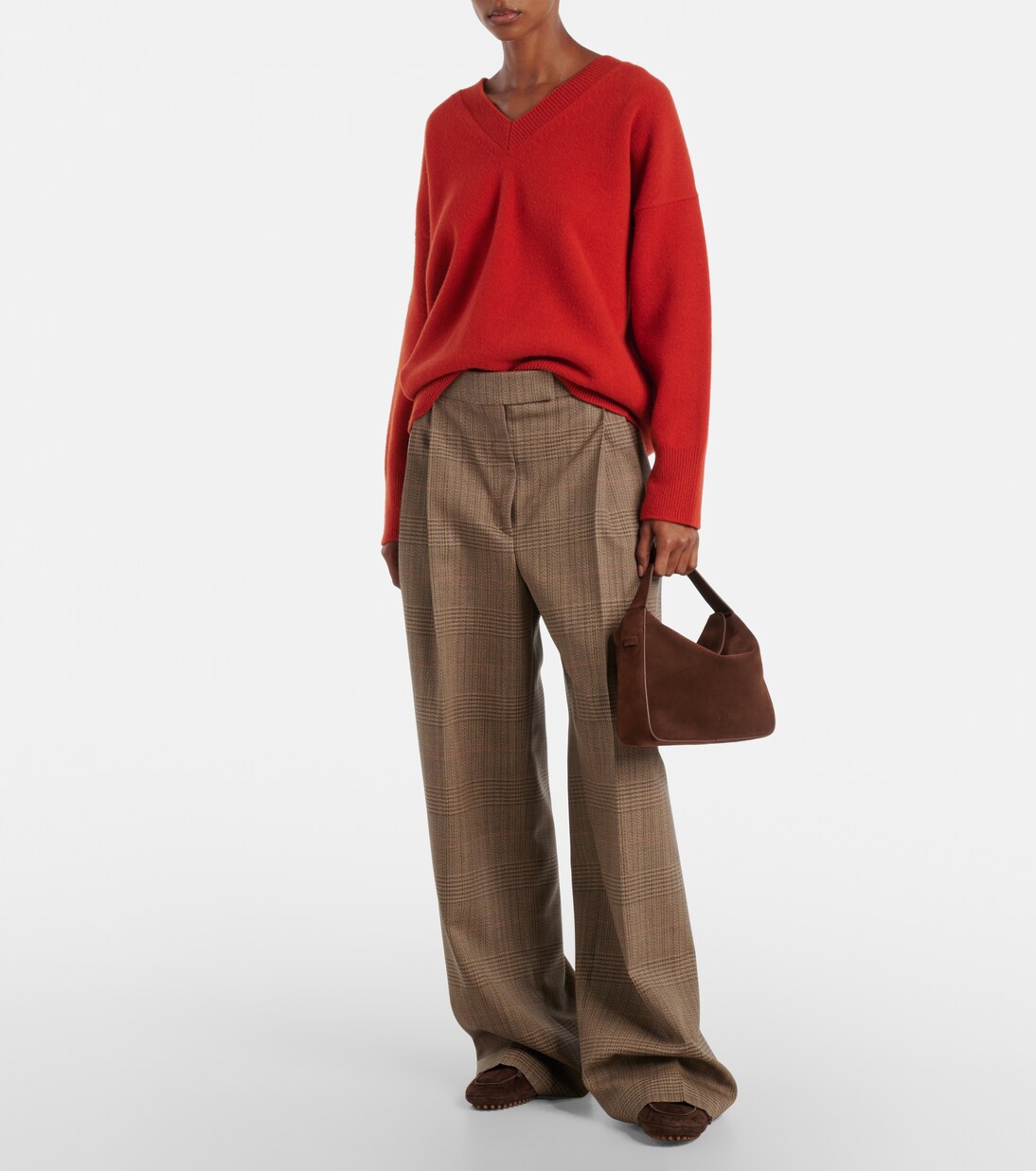 Borsa a spalla in suede | Aesther Ekme