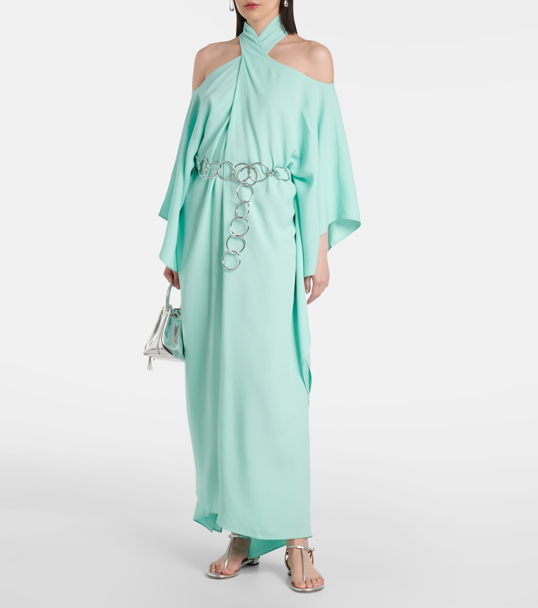 Caftano Mambo con scollo all’americana e cintura | Taller Marmo