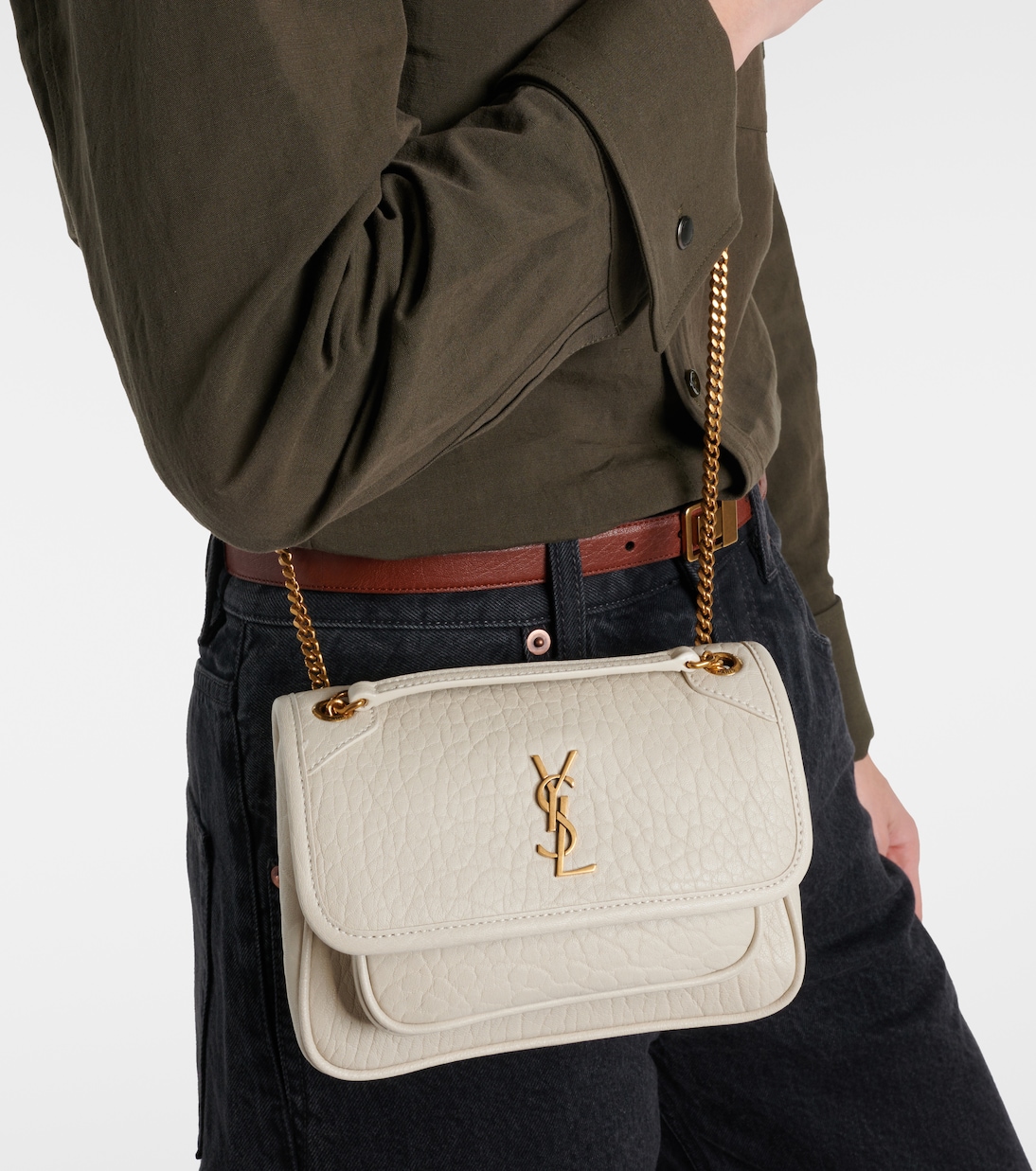 Sac Niki Mini en cuir | Saint Laurent