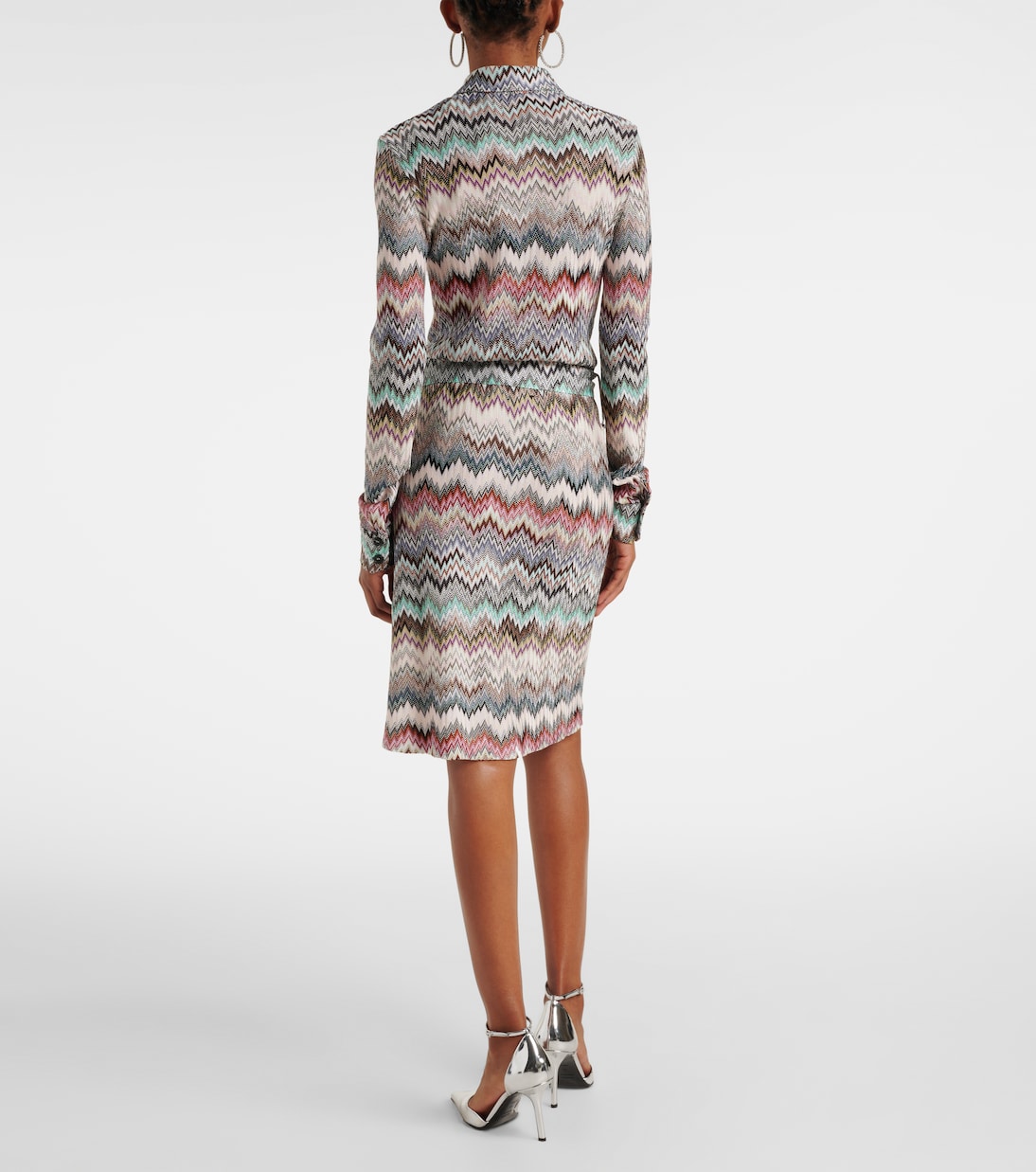 Hemdblusenkleid aus Häkelstrick | Missoni