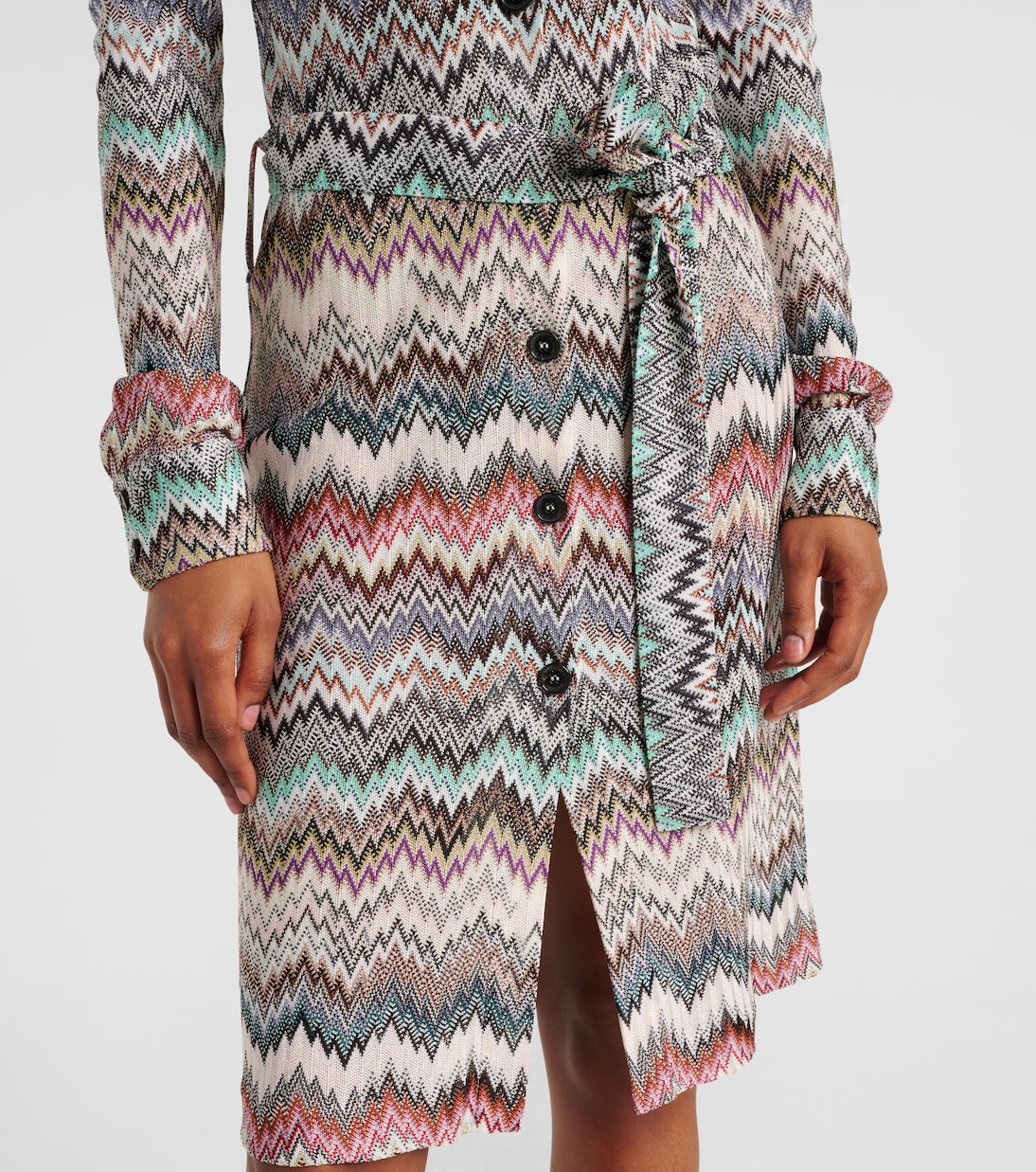 Hemdblusenkleid aus Häkelstrick | Missoni