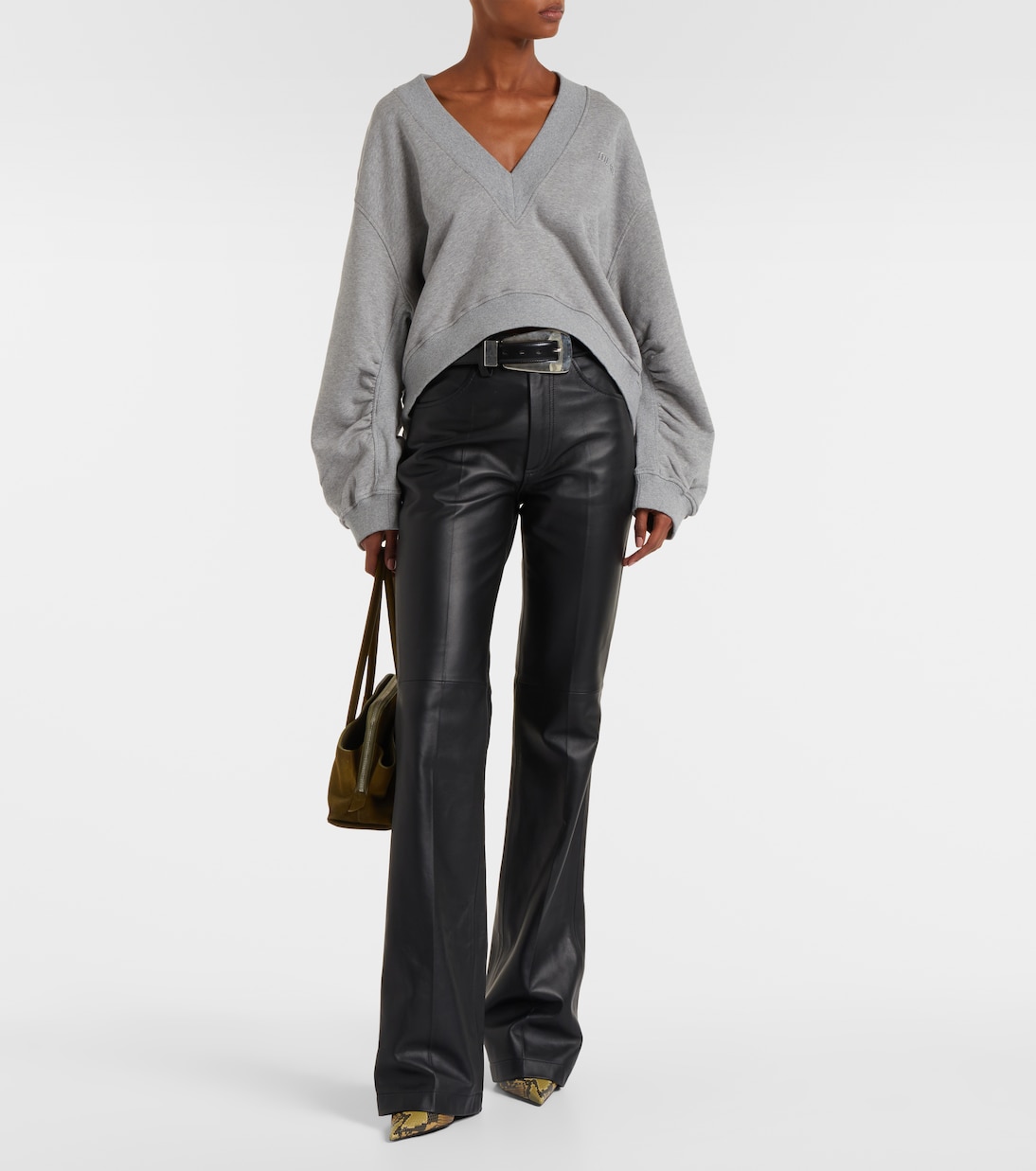 Sweatshirt aus Baumwollfleece | The Attico