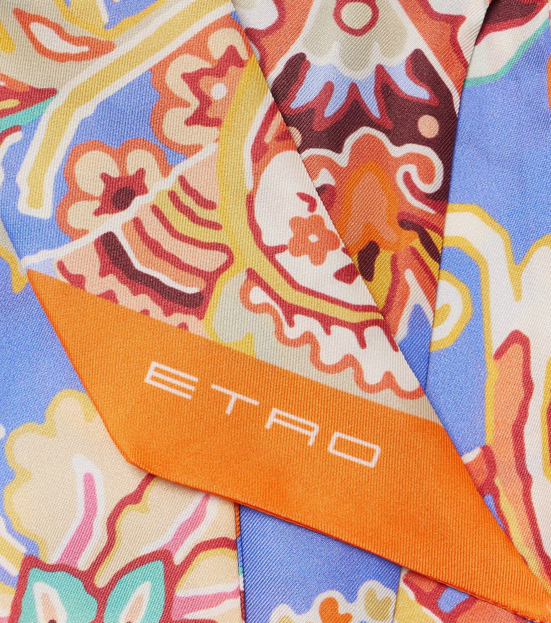 Printed silk twill scarf | Etro