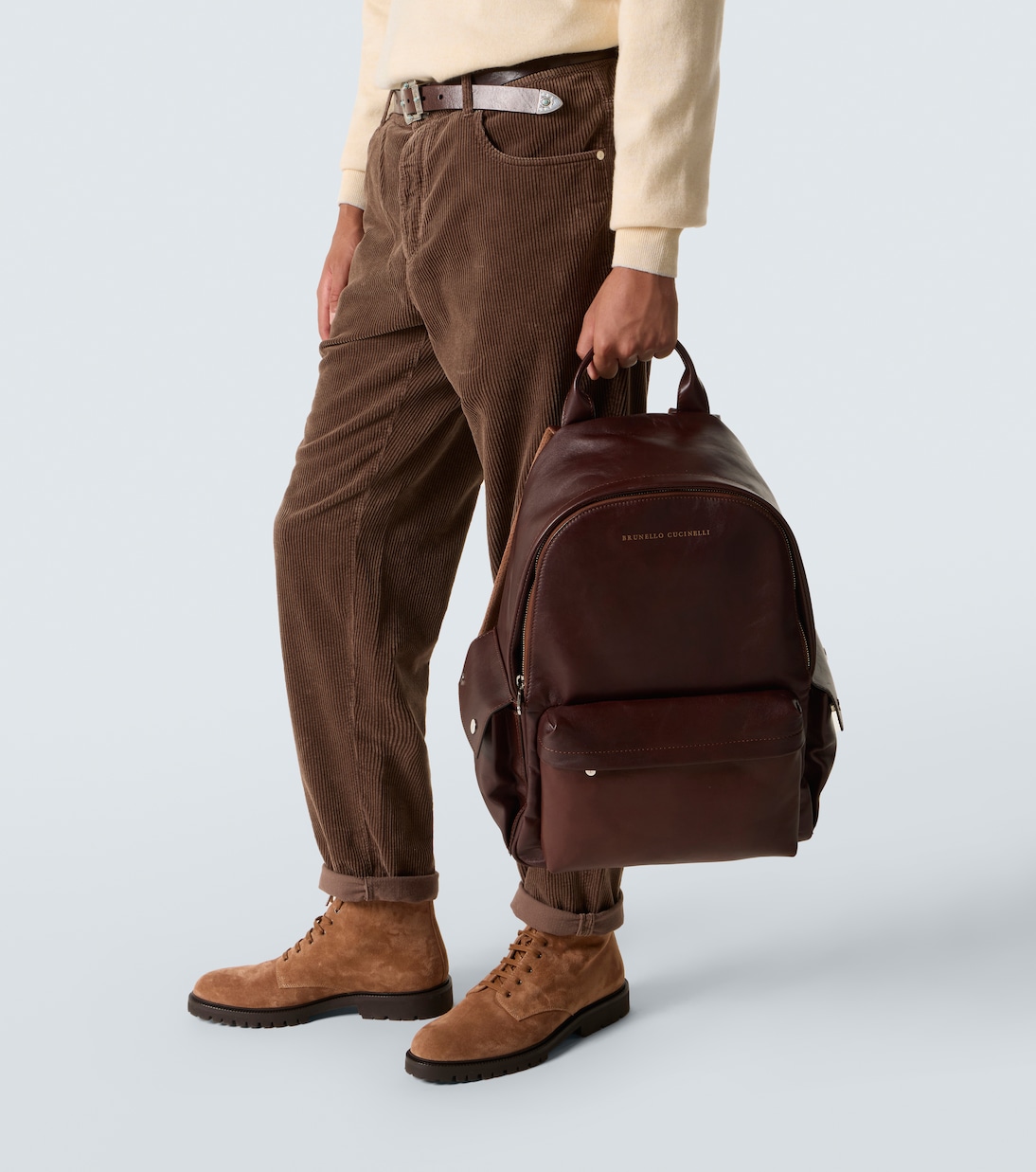 Sac à dos en cuir | Brunello Cucinelli