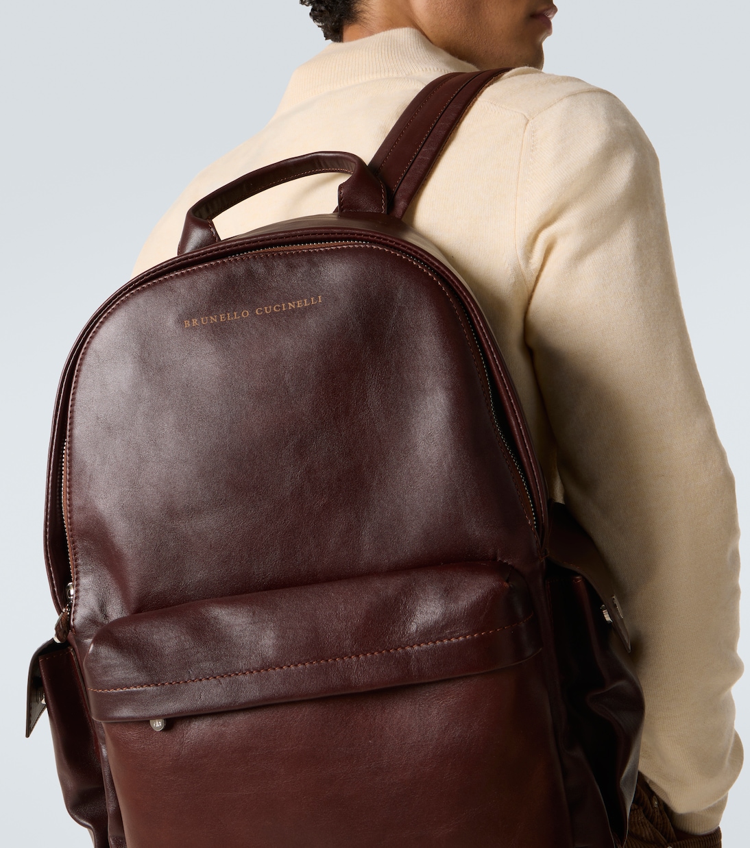 Sac à dos en cuir | Brunello Cucinelli