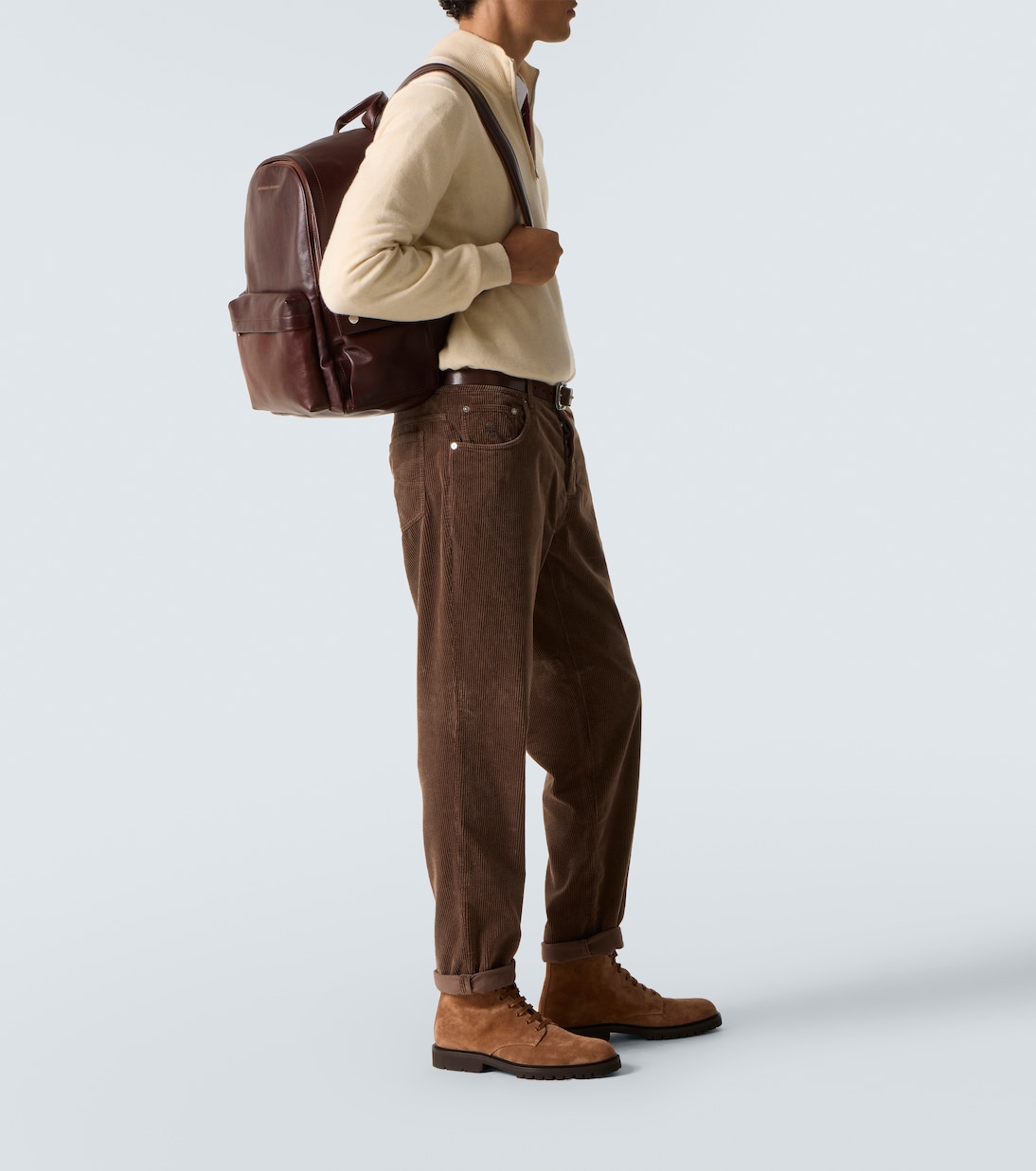 Sac à dos en cuir | Brunello Cucinelli