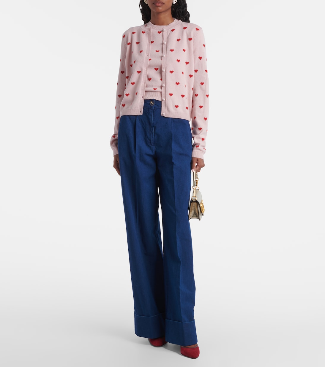 Jacquard virgin wool cardigan | Valentino