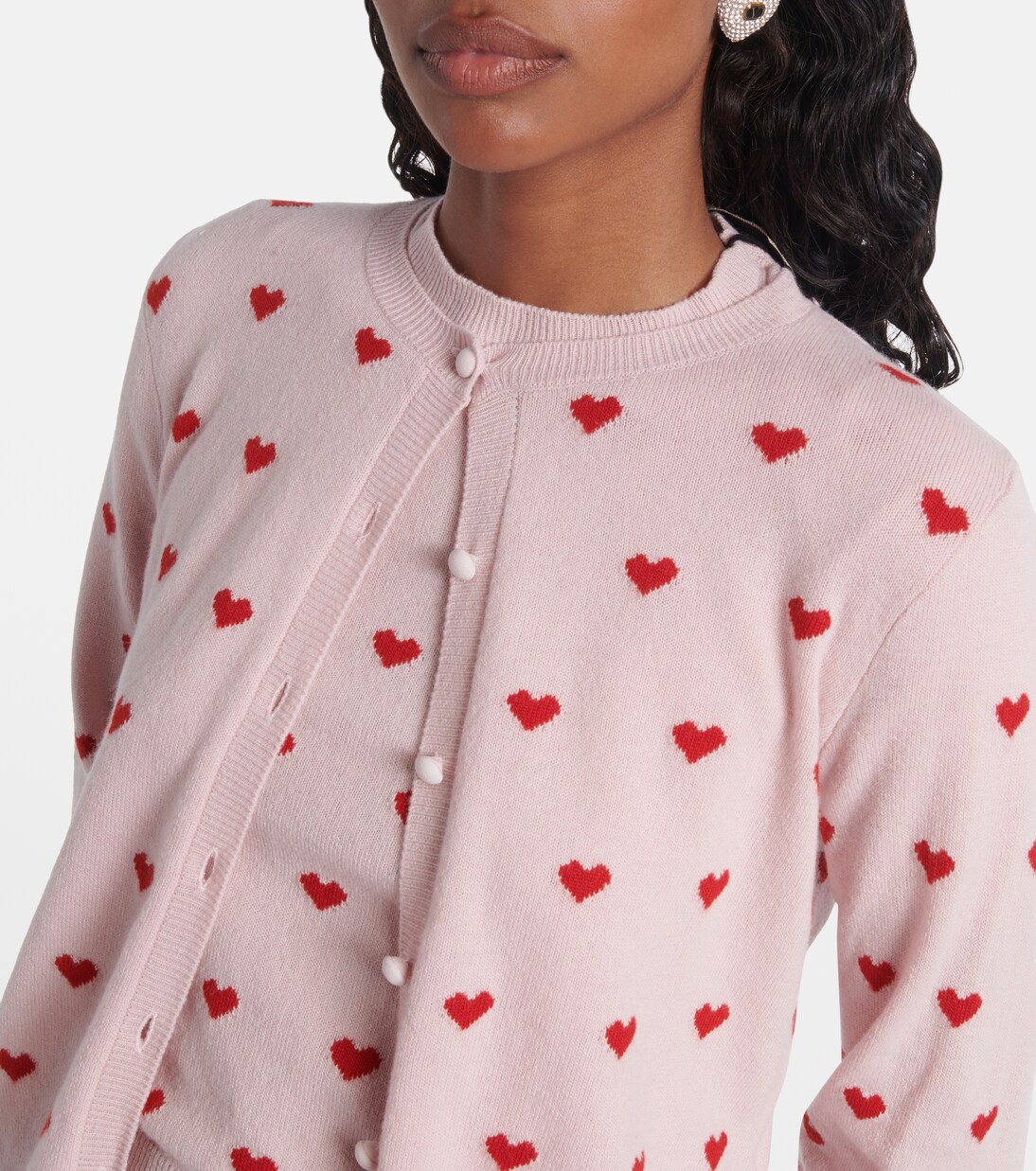 Jacquard virgin wool cardigan | Valentino