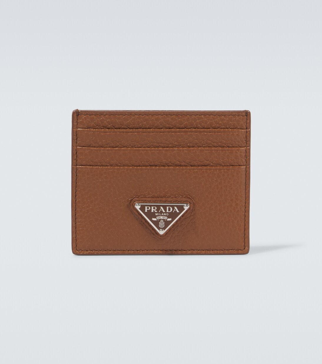 Logo leather card holder | Prada