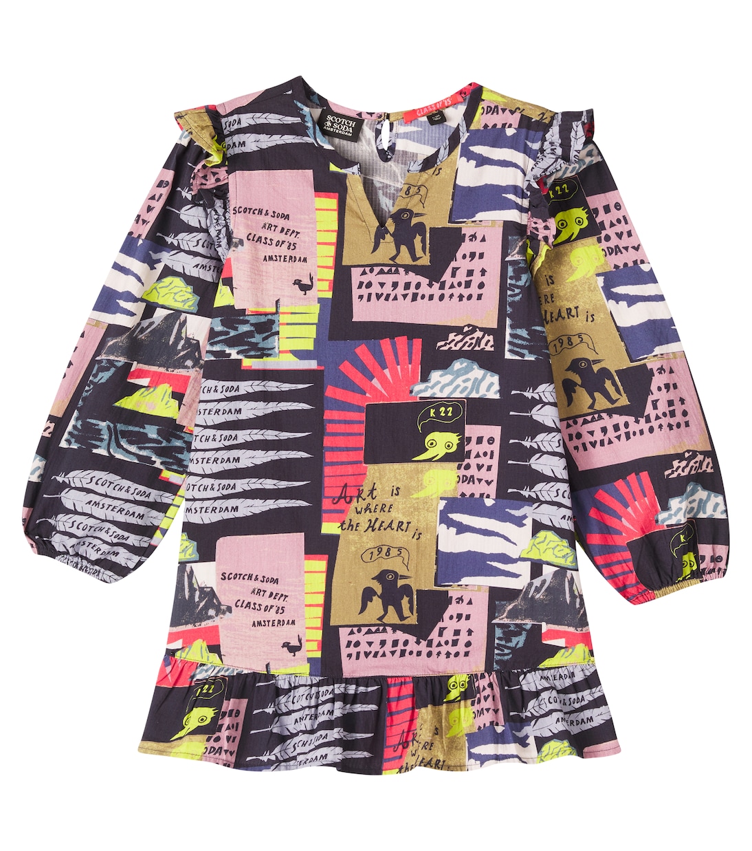 Vestido de algodón estampado | Scotch & Soda Kids