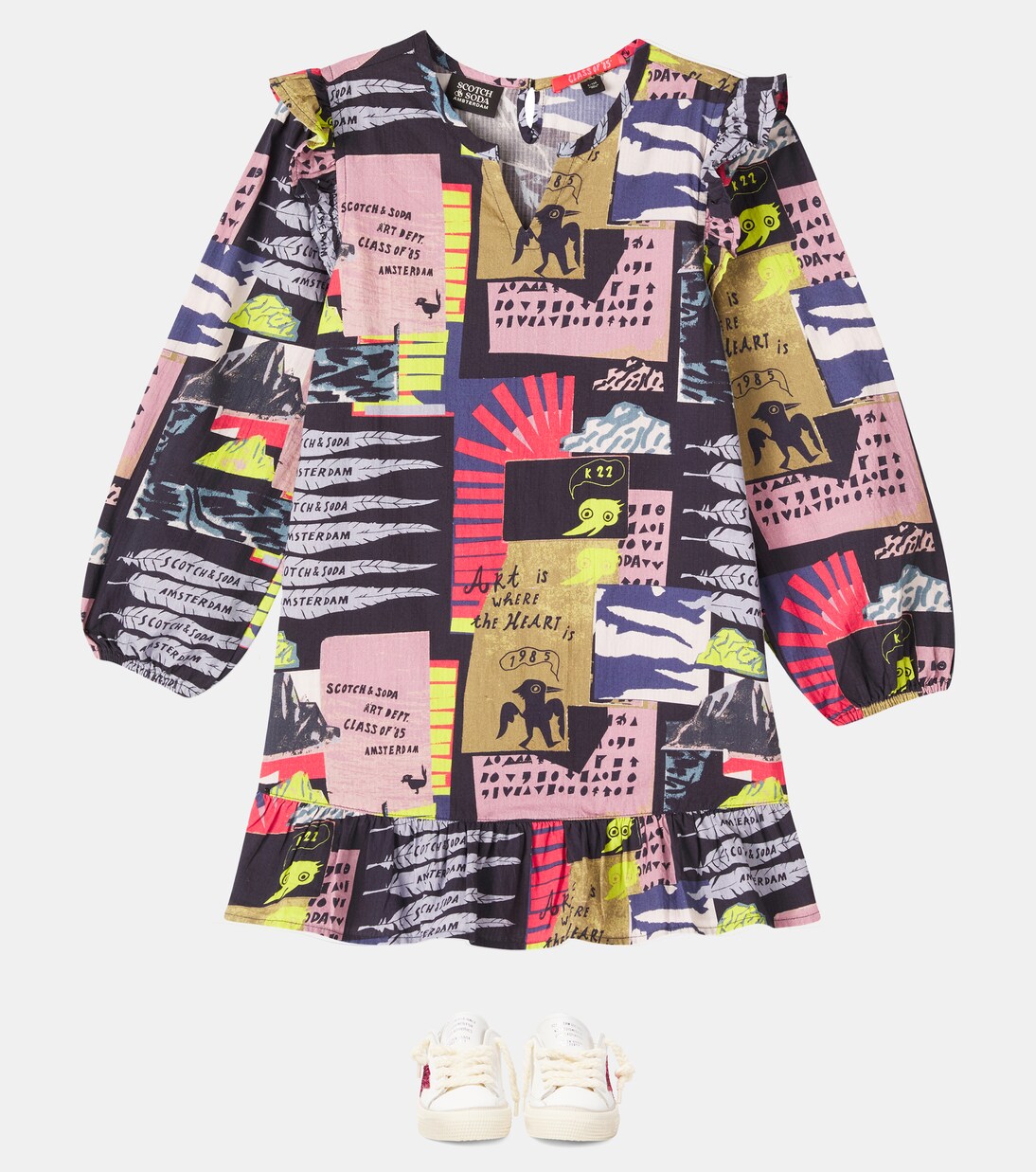 Vestido de algodón estampado | Scotch & Soda Kids