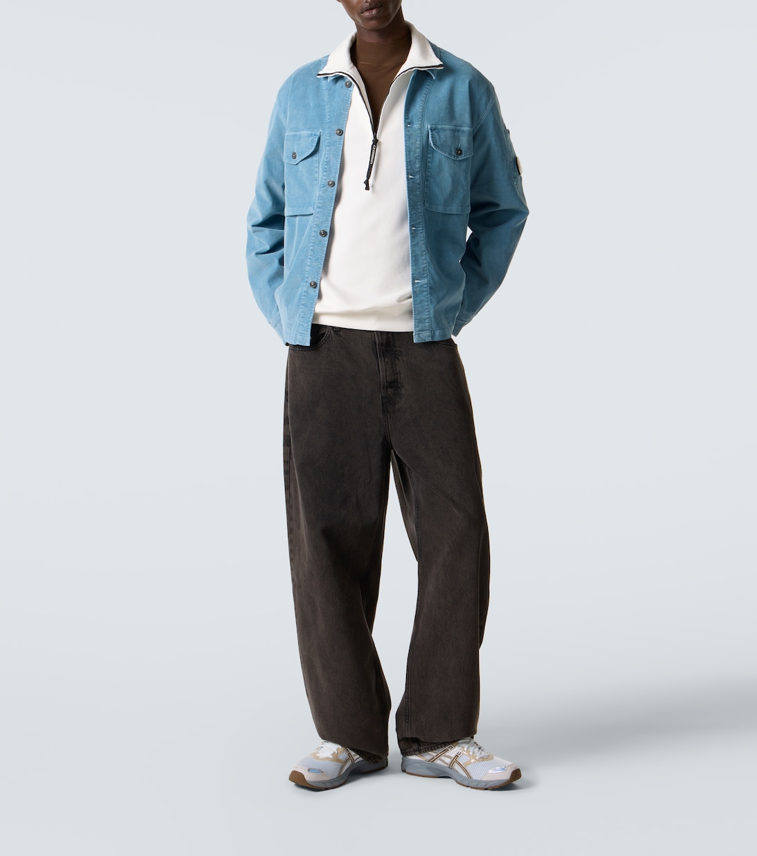 Lens cotton half-zip sweatshirt  | C.P. Company