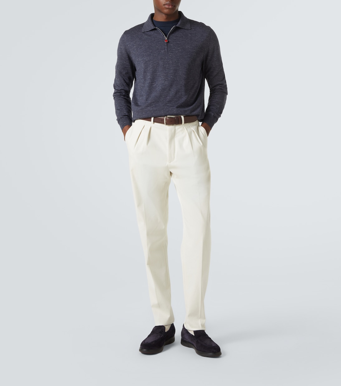 Suede penny loafers | Kiton