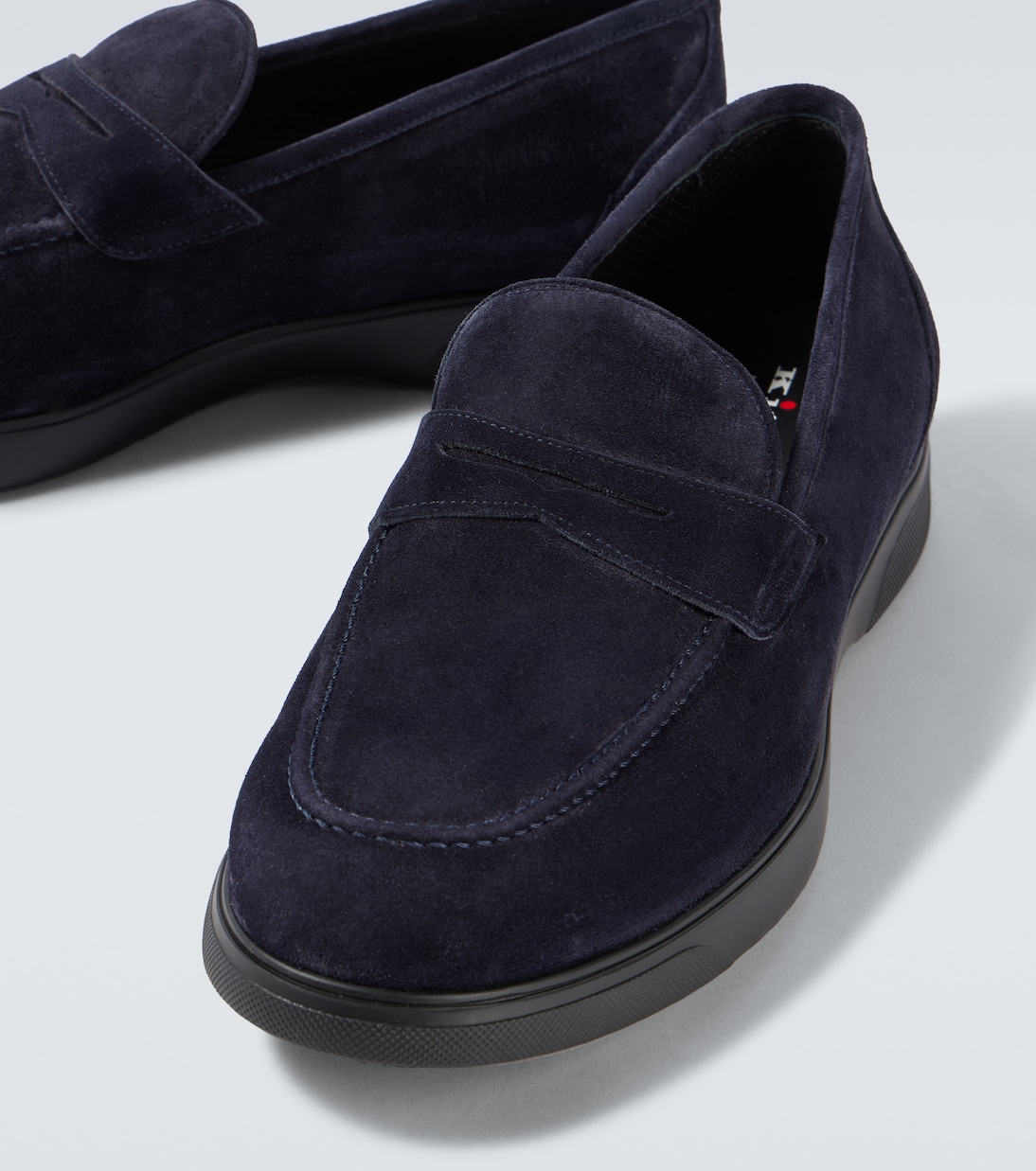Suede penny loafers | Kiton