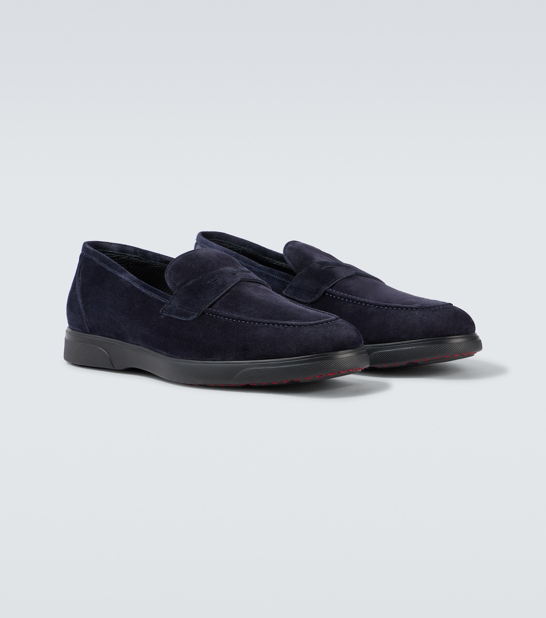 Suede penny loafers | Kiton