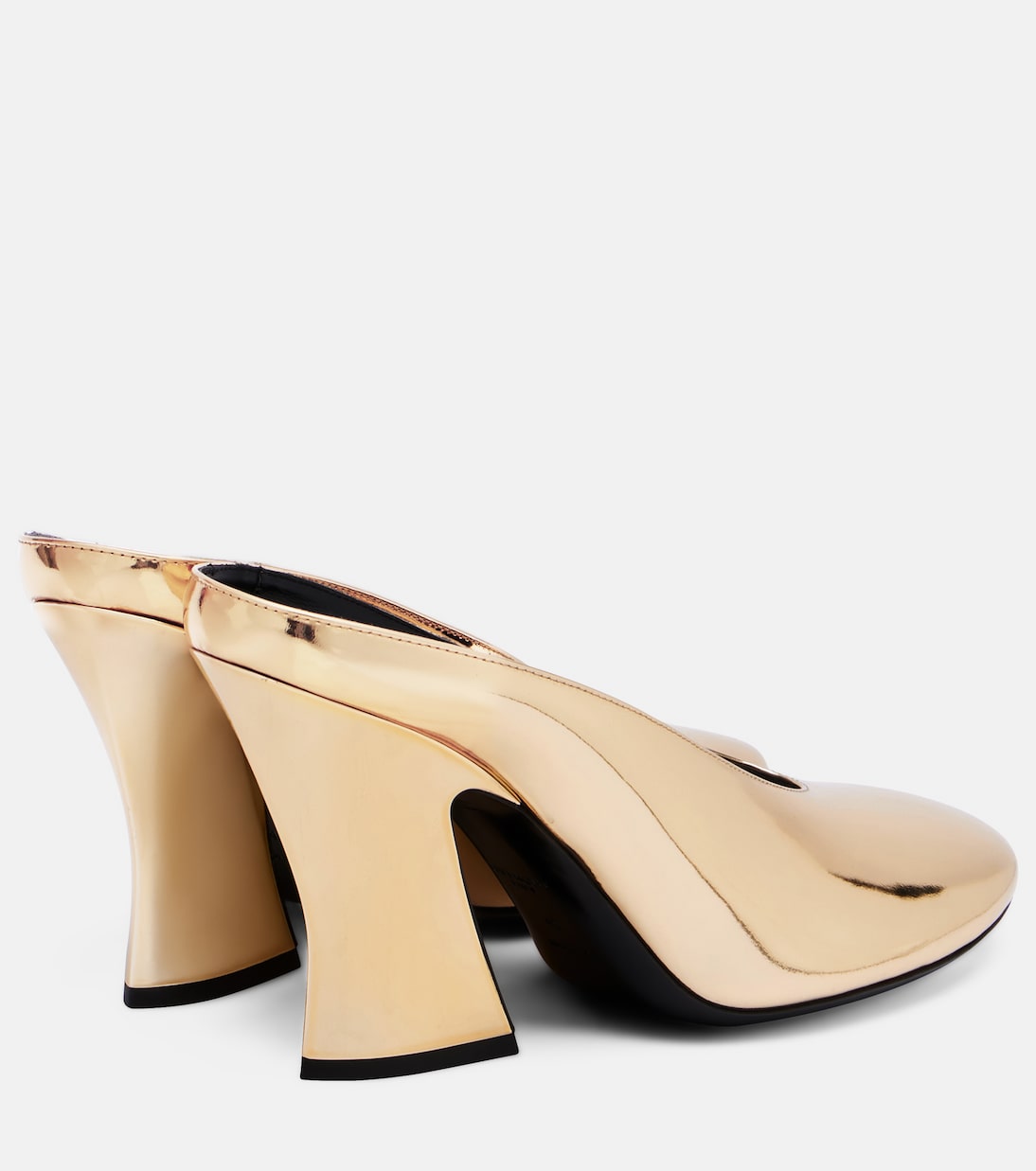 Sculpted 95 mirrored leather mules | Givenchy