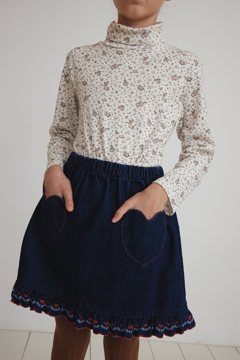 Blanca floral cotton jersey top | Bebe Organic