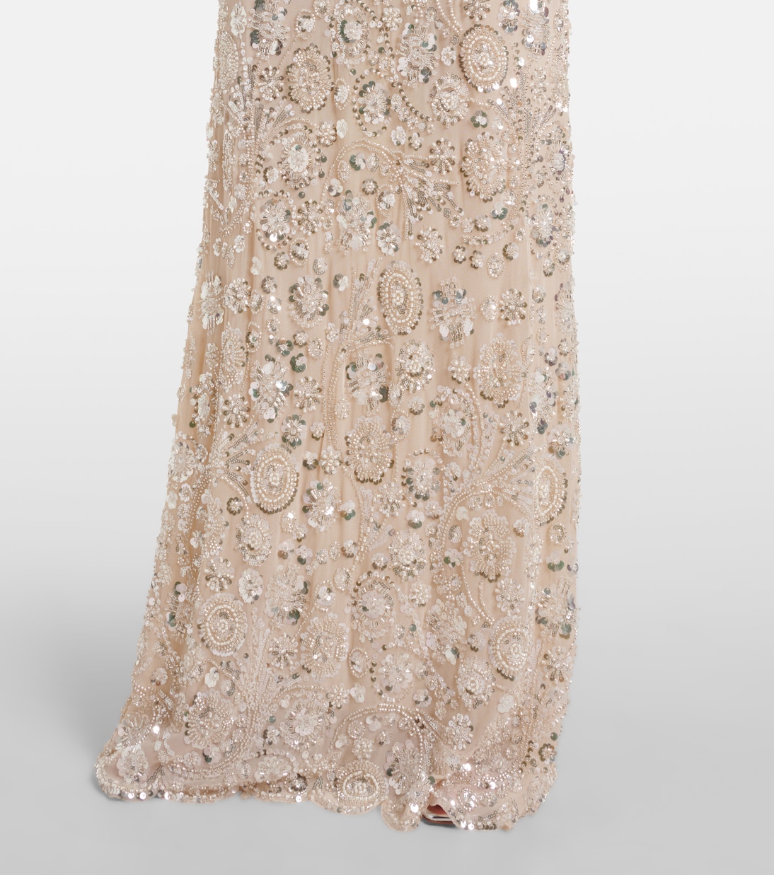 Maxikleid mit Pailletten und Kristallen | Self-Portrait