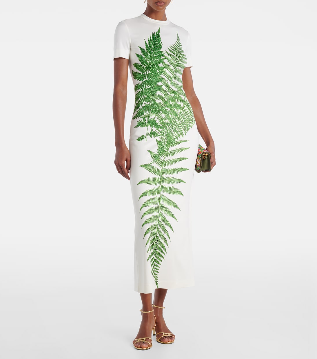 Printed jersey T-shirt dress | Oscar de la Renta