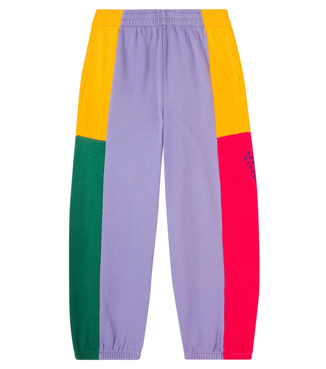 Colorblocked cotton sweatpants | Bobo Choses