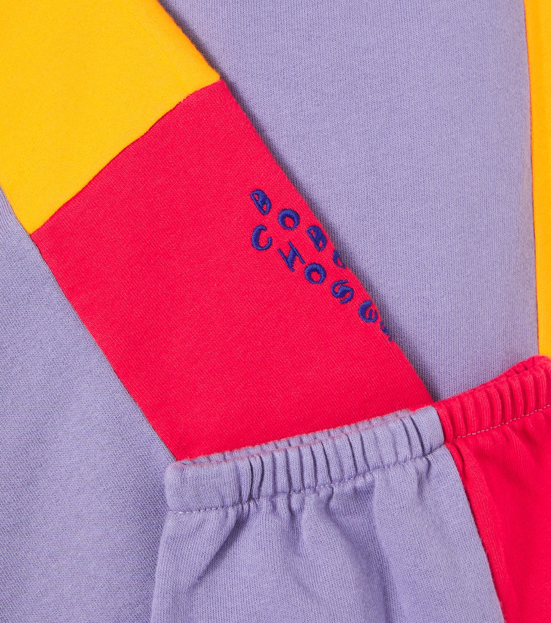 Colorblocked cotton sweatpants | Bobo Choses