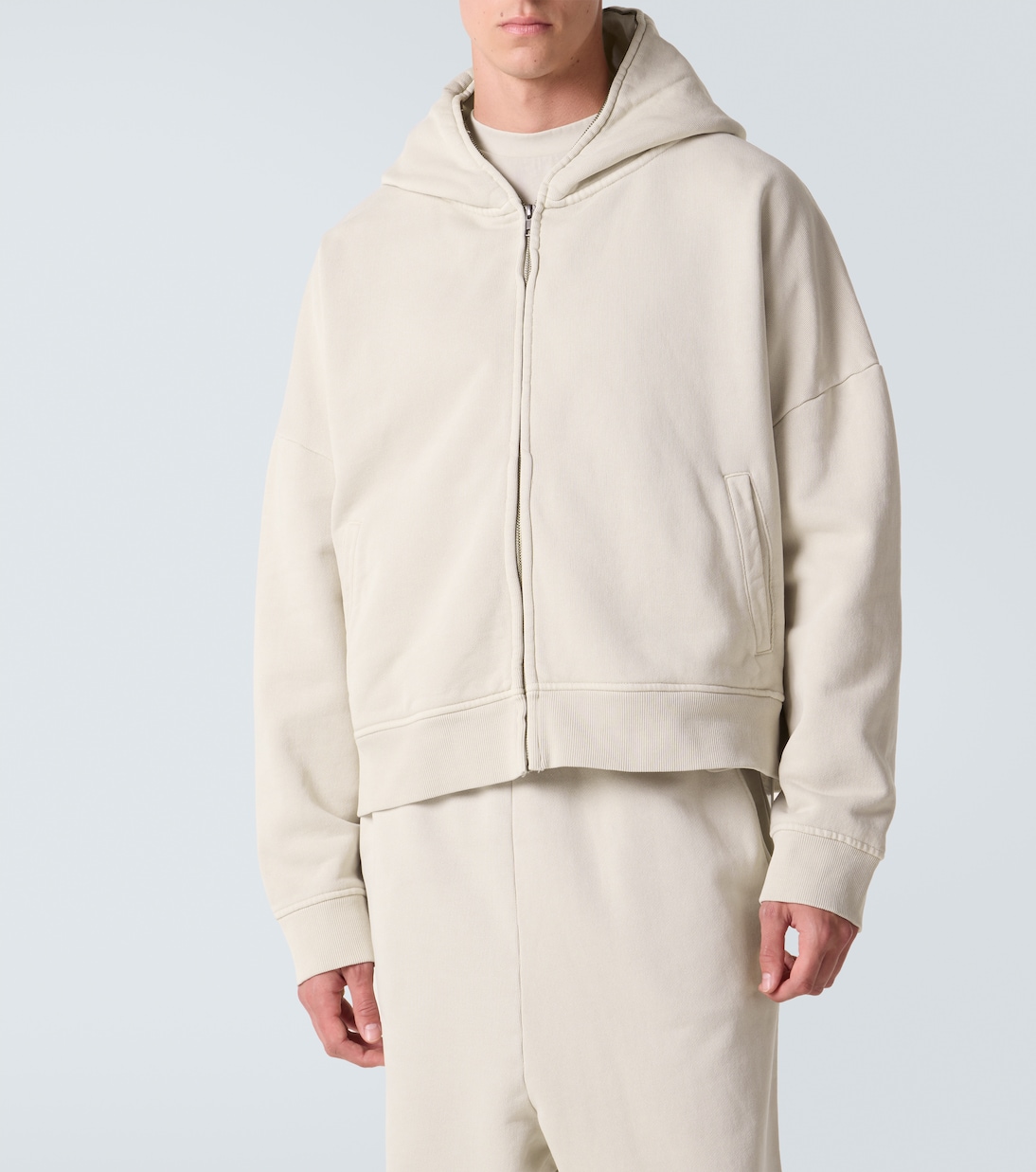 Cotton zip-up hoodie | Entire Studios