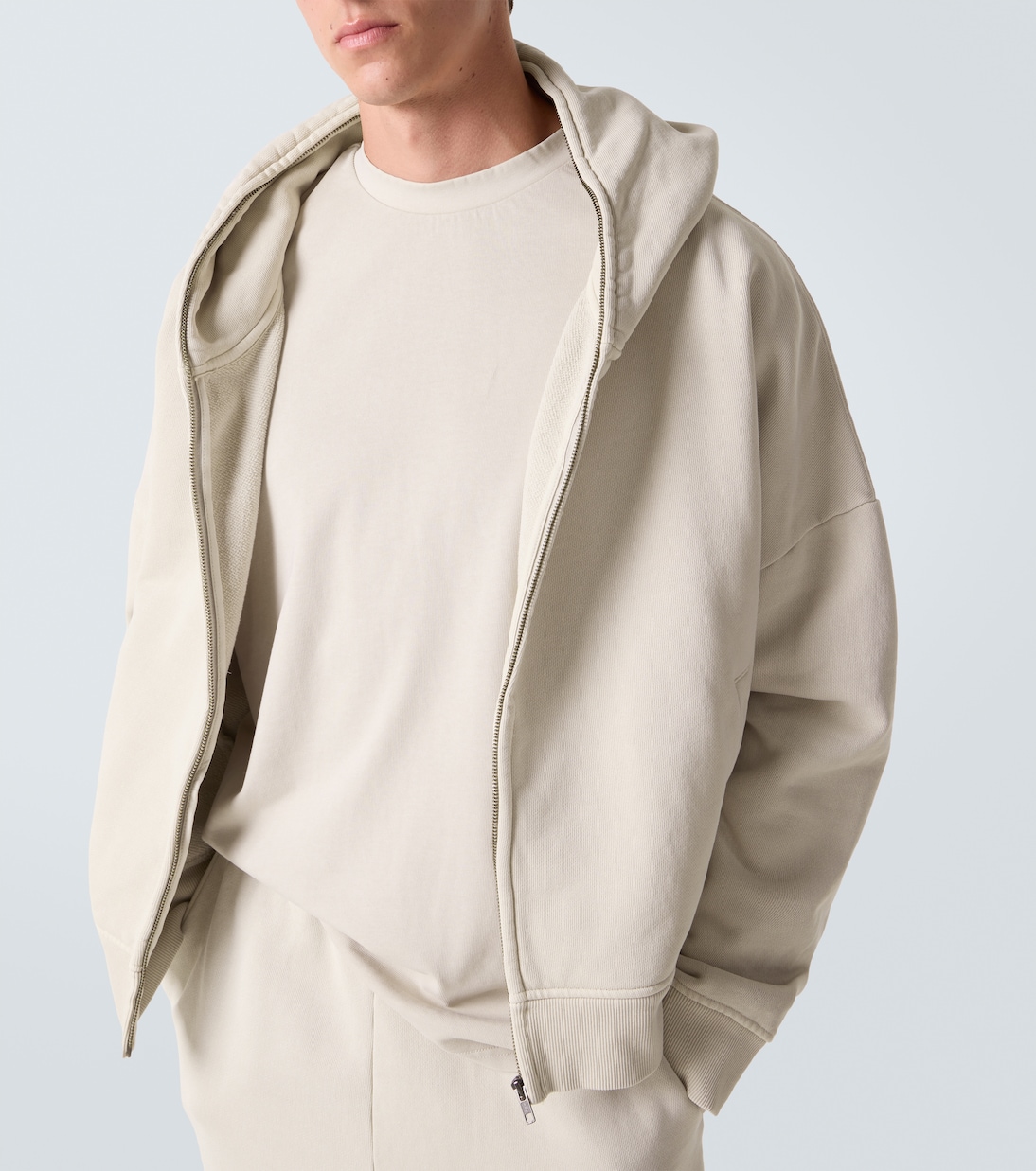 Cotton zip-up hoodie | Entire Studios