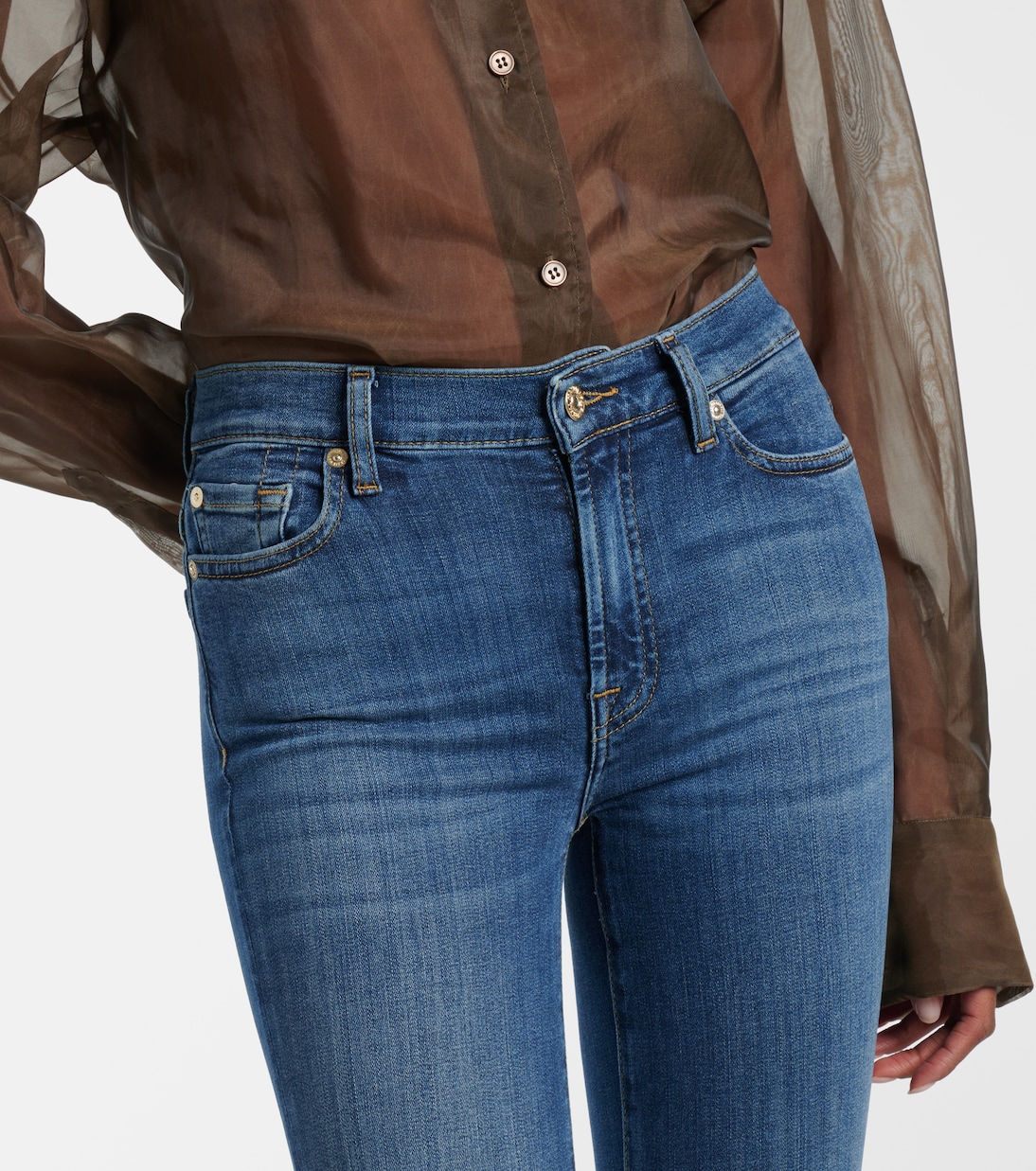 HW high-waist skinny jeans | 7 For All Mankind