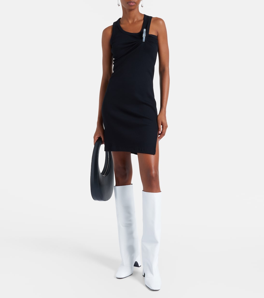 Bridge leather knee-high boots | Coperni