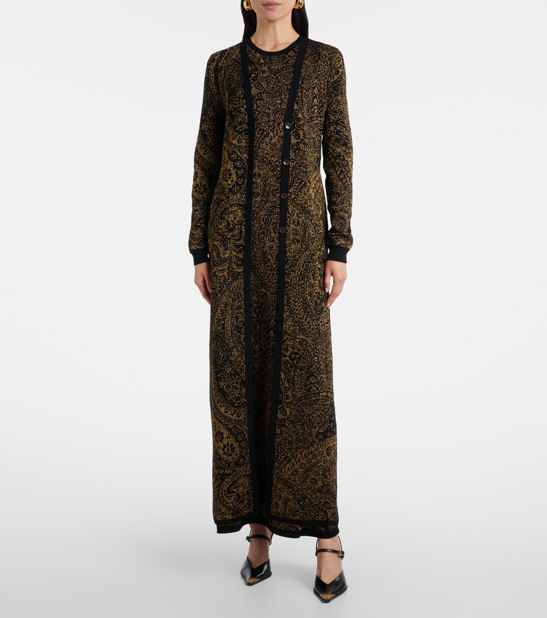 Paisley wool-blend lamé cardigan | Etro