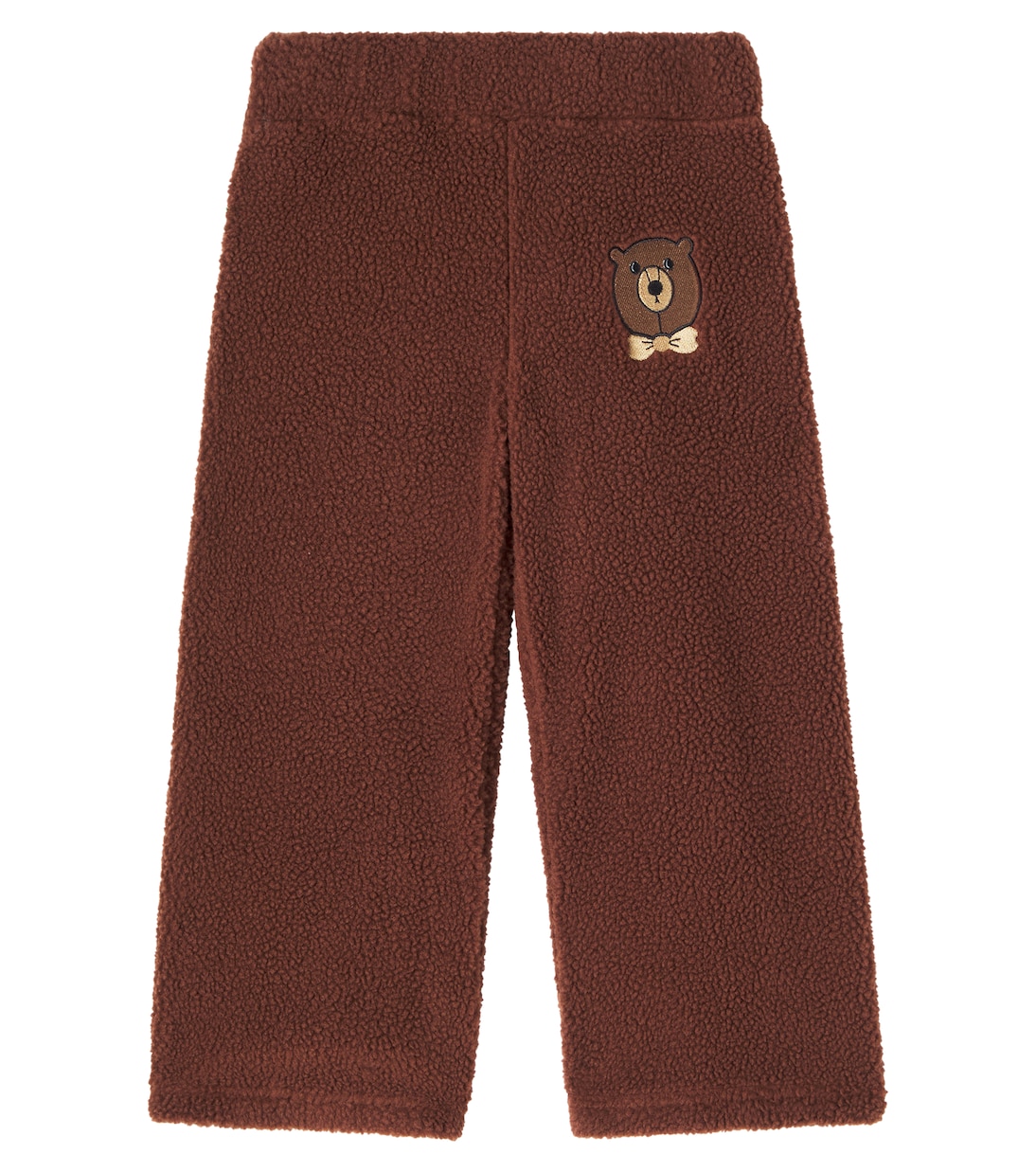 Bear embroidered fleece sweatpants | Mini Rodini