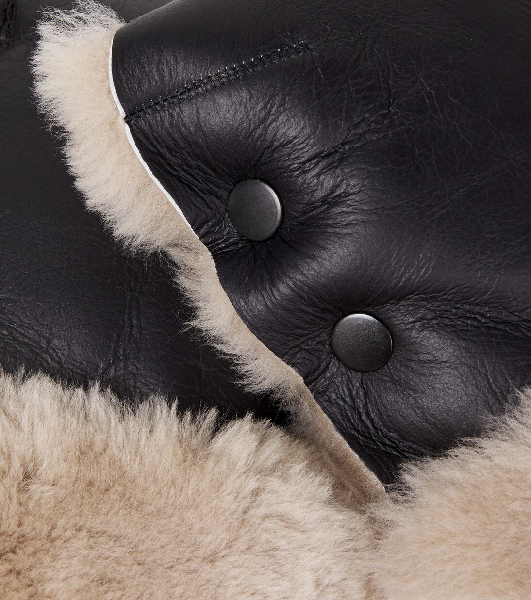 Moufles Buggy en shearling | Binibamba