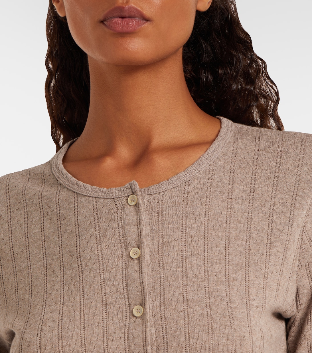 Cropped-Cardigan aus Baumwolle | Leset