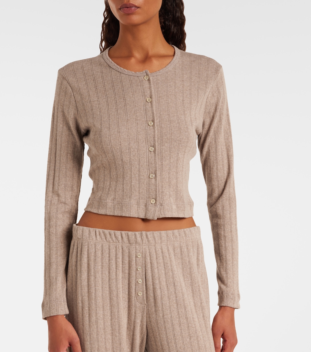 Cropped-Cardigan aus Baumwolle | Leset