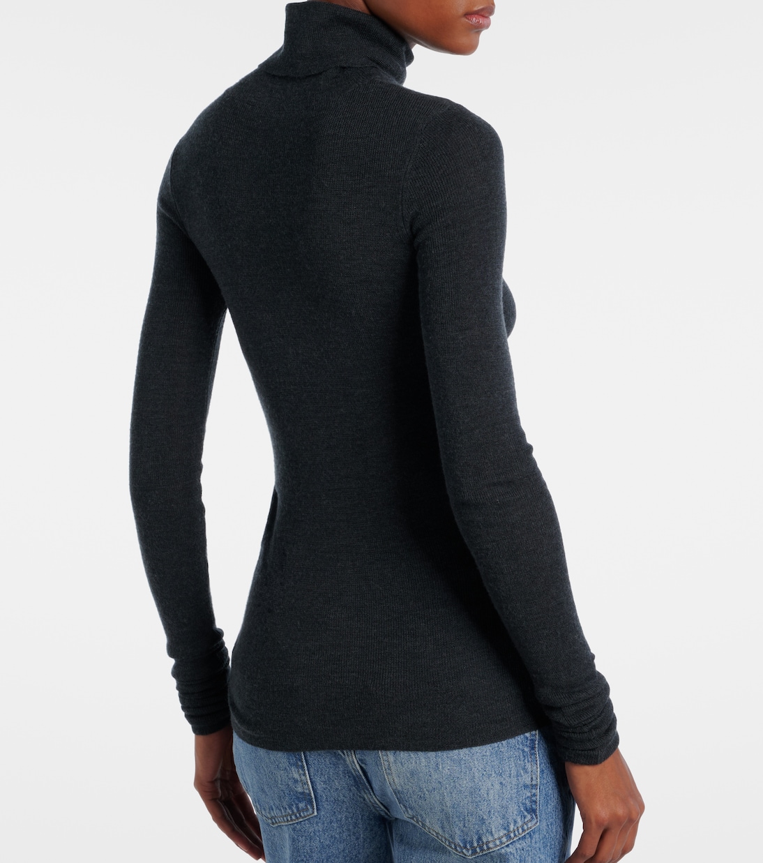 Utica Thin wool and silk turtleneck sweater | The Frankie Shop