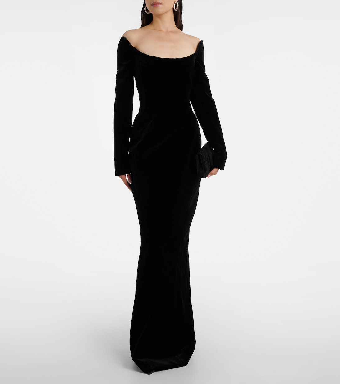 re/edit Les Méduses velvet corset gown | Mugler