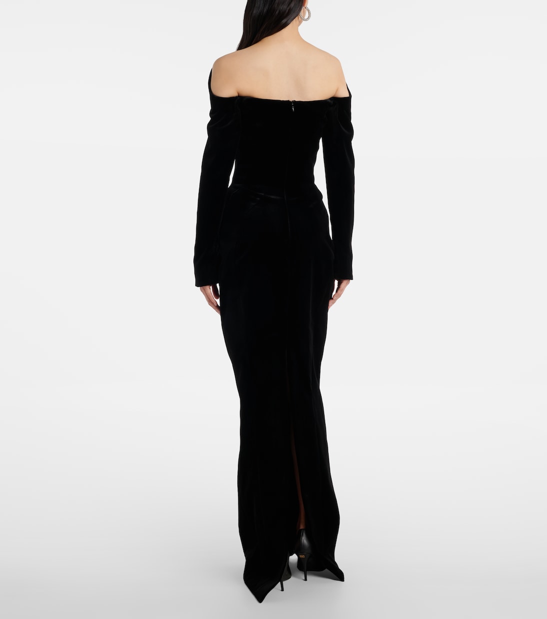re/edit Les Méduses velvet corset gown | Mugler