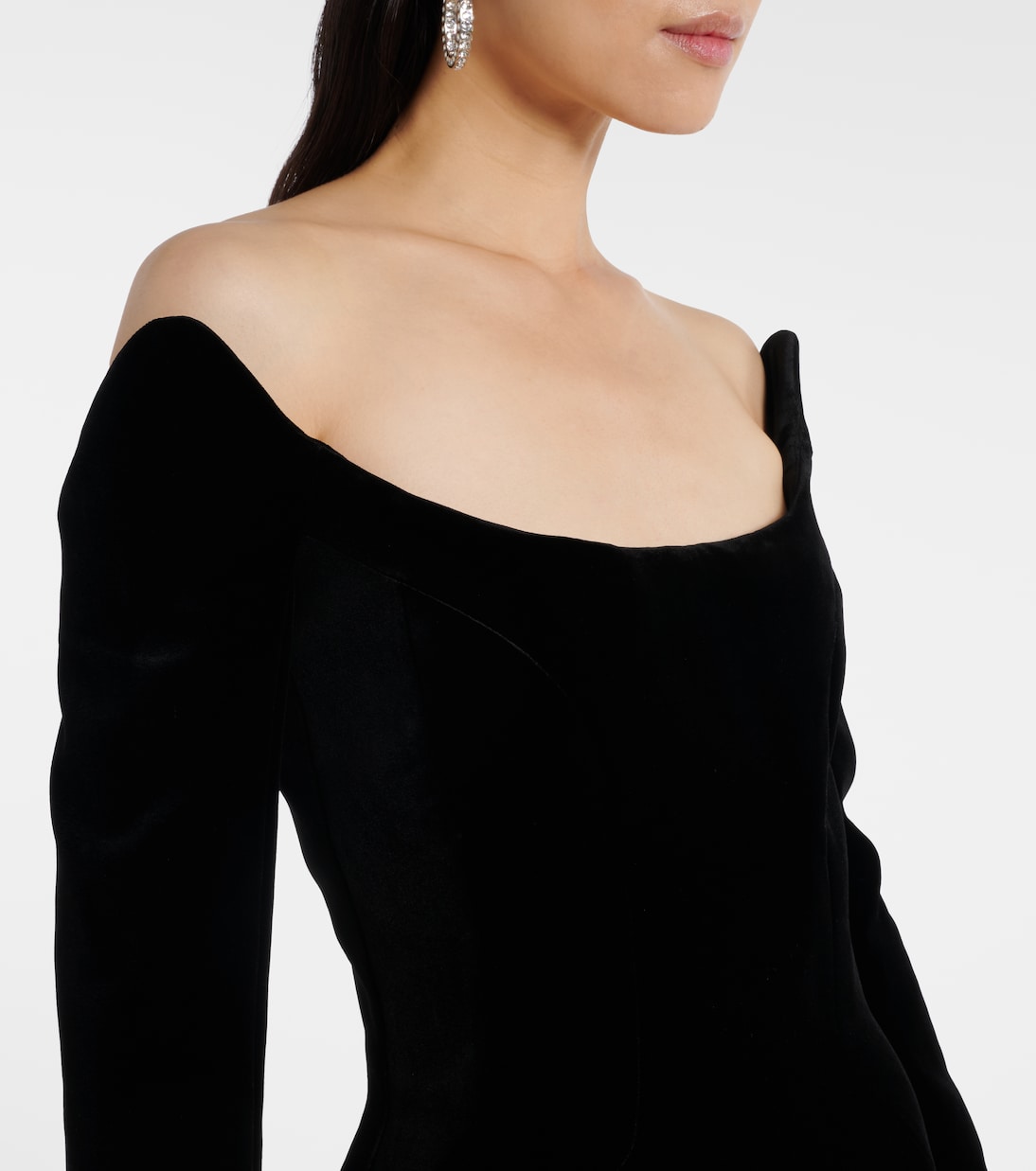 re/edit Les Méduses velvet corset gown | Mugler