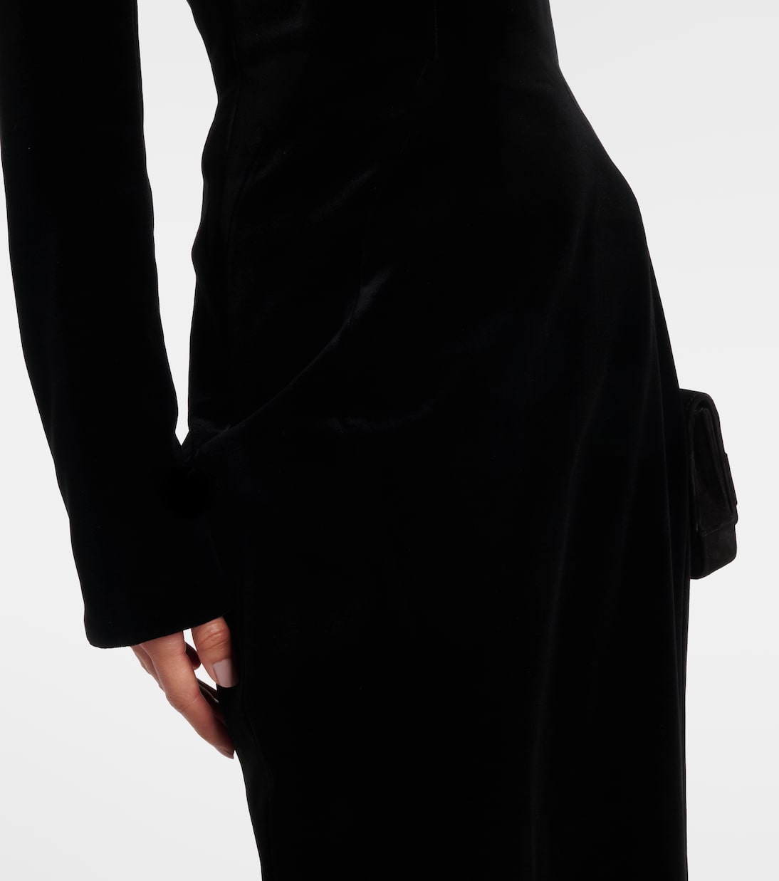 re/edit Les Méduses velvet corset gown | Mugler