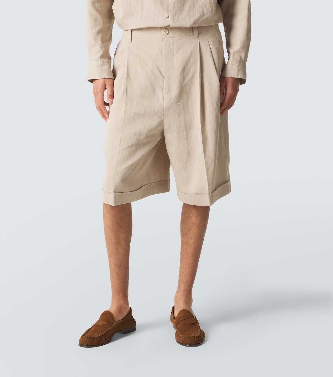 Pastro linen-blend Bermuda shorts | Jacquemus