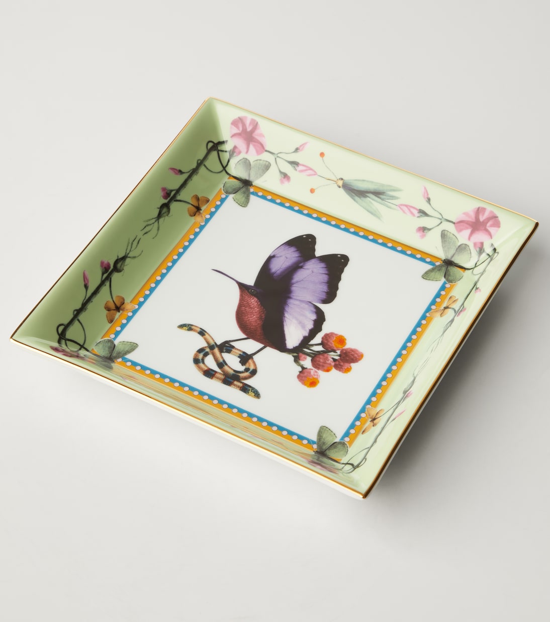 Butterbird porcelain decorative tray by Beto Val | La DoubleJ