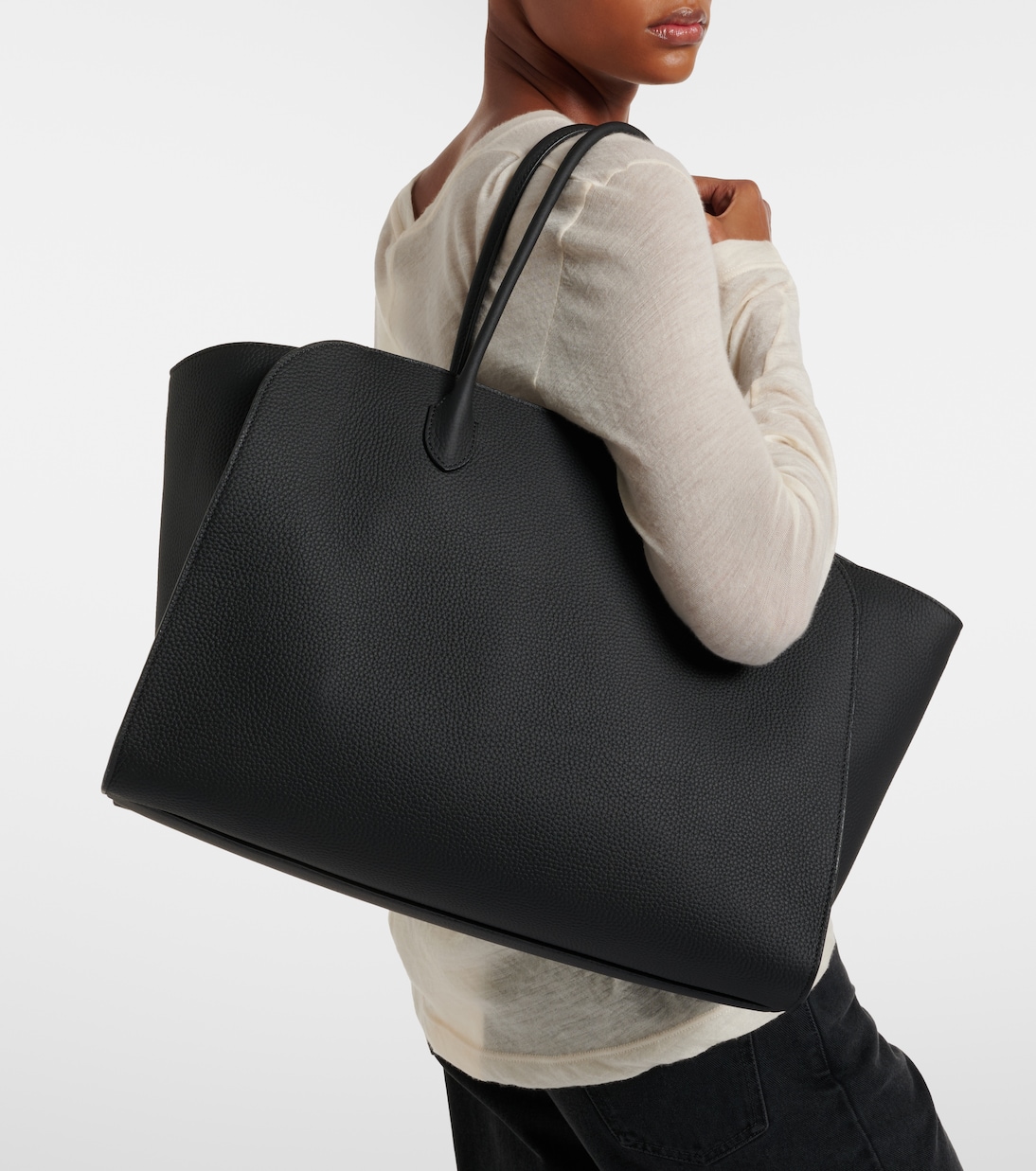 Tote Bag Marlo 17 aus Leder | The Row