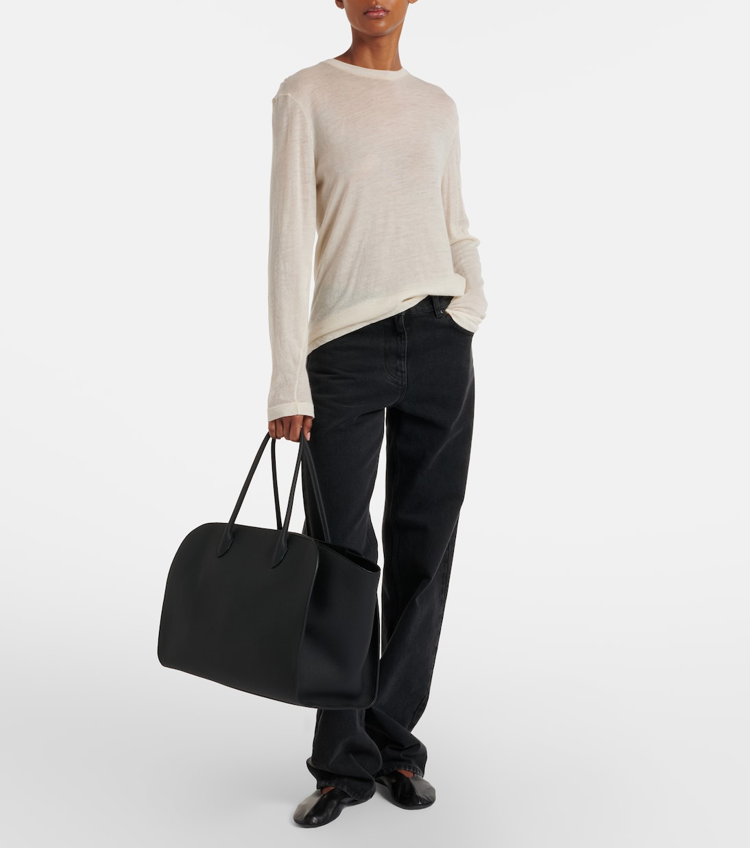 Tote Bag Marlo 17 aus Leder | The Row