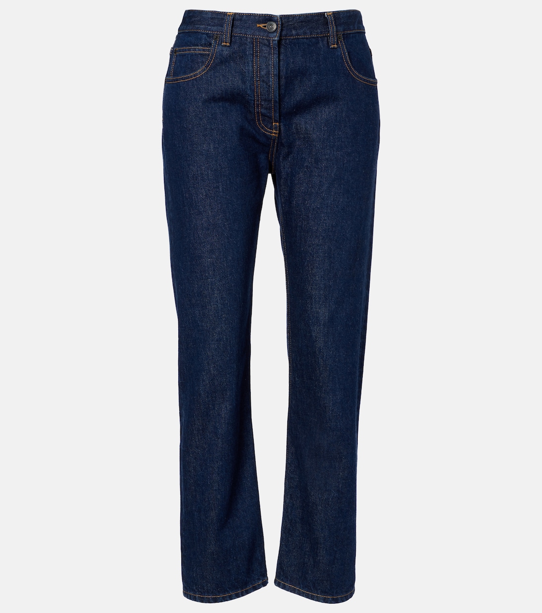 Riaco mid-rise straight jeans | The Row
