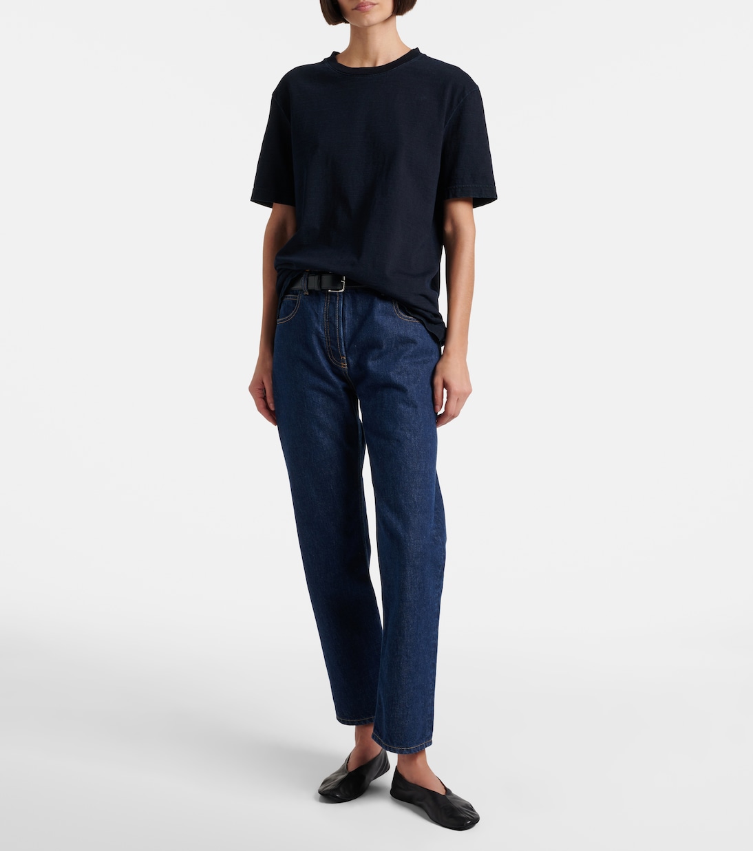 Riaco mid-rise straight jeans | The Row