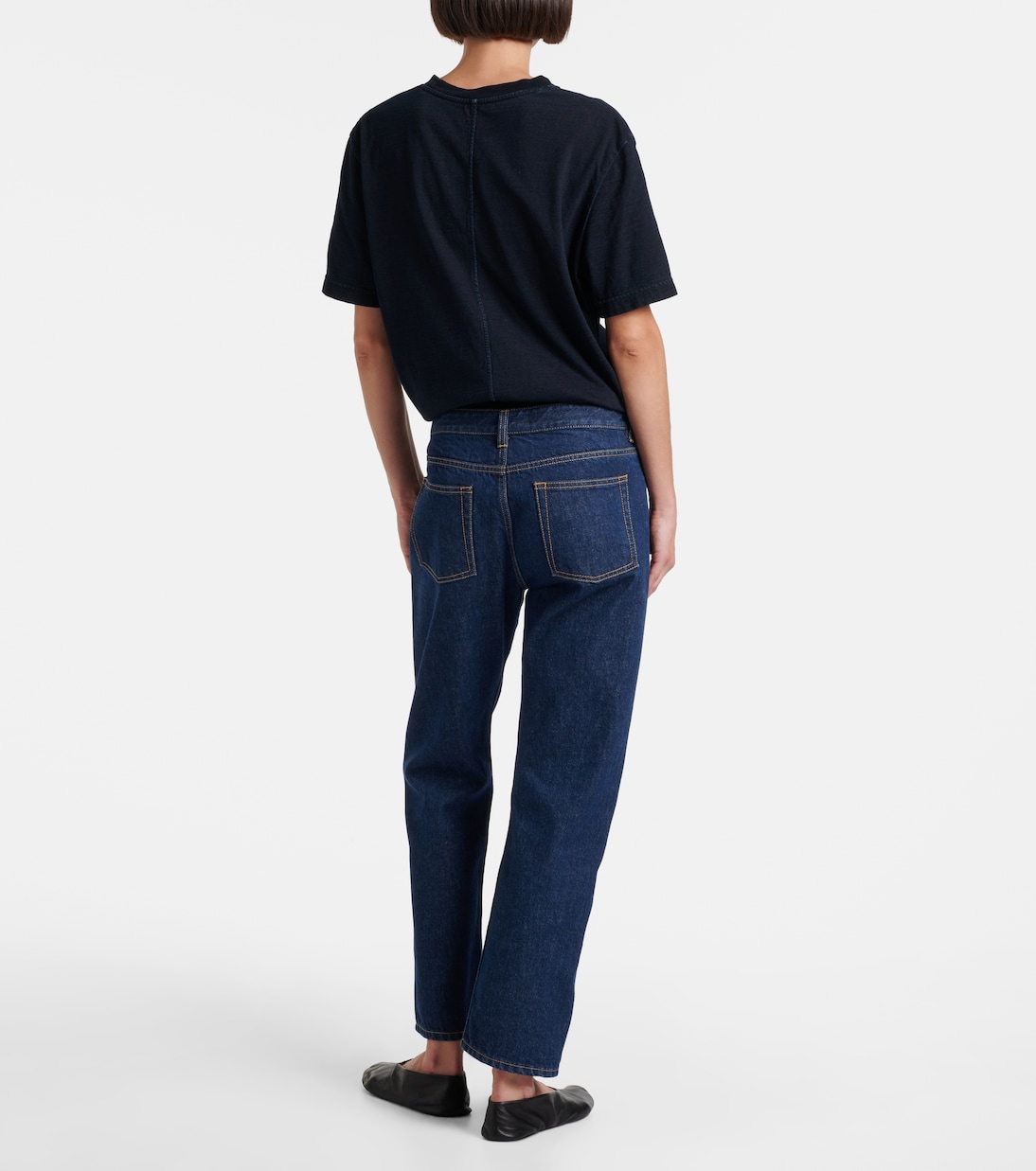 Riaco mid-rise straight jeans | The Row